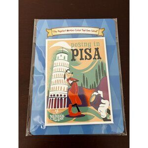 Rare 2024 Disney Bret Iwan Magnet Cruise Pisa Italy Tour Cruise
